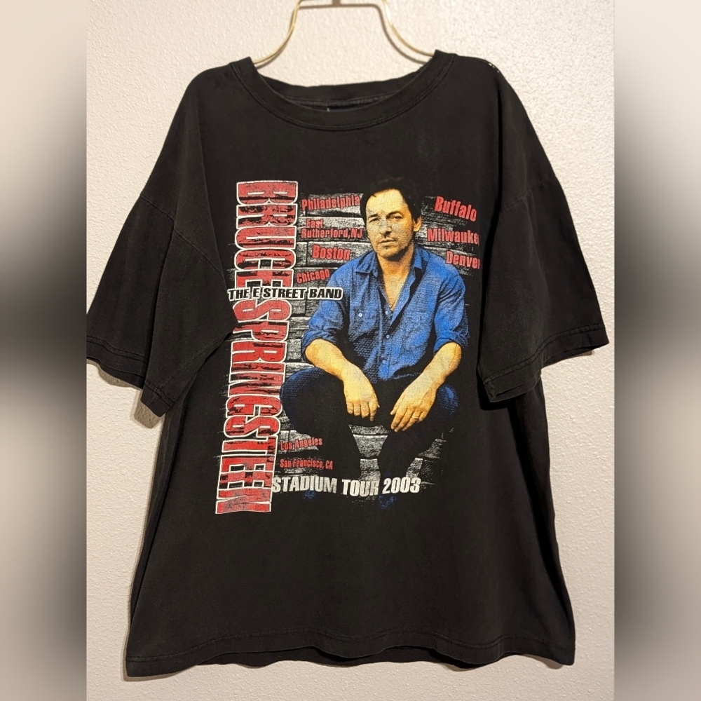 Vintage Y2K 2003 Bruce Springsteen & The E Street Band Stadium Tour T-Shirt L
